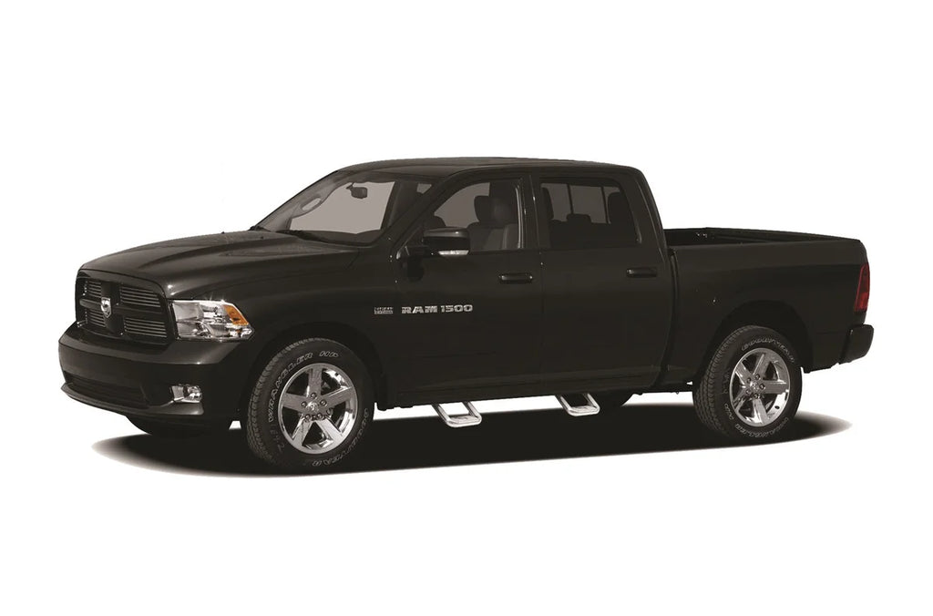 Carr HOOP II; Assist/Side Step; XP4 Titanium Silver Powder Coat; Pair 104504 - Side View