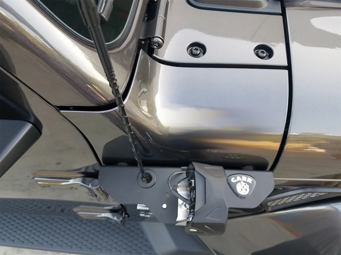 Carr JL 180 Degree Light Mount Brackets; XP3 Black; (Driver/Pass Side Mtg Brkts) 210291 - Back View