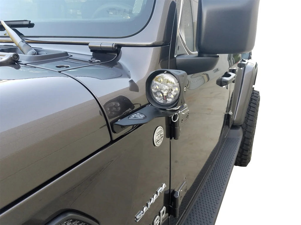 Carr JL 180 Degree Light Mount Brackets; XP3 Black; (Driver/Pass Side Mtg Brkts) 210291 - Additional View 7