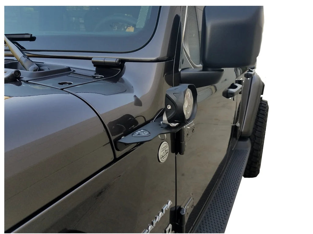 Carr JL 180 Degree Light Mount Brackets; XP3 Black; (Driver/Pass Side Mtg Brkts) 210291 - Additional View 9