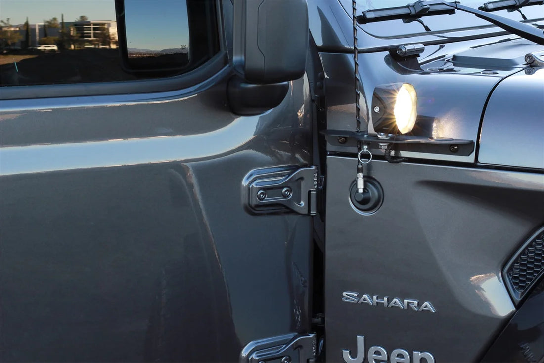 Carr JL 180 Degree Light Mount Brackets; XP3 Black; (Driver/Pass Side Mtg Brkts) 210291 - Side View
