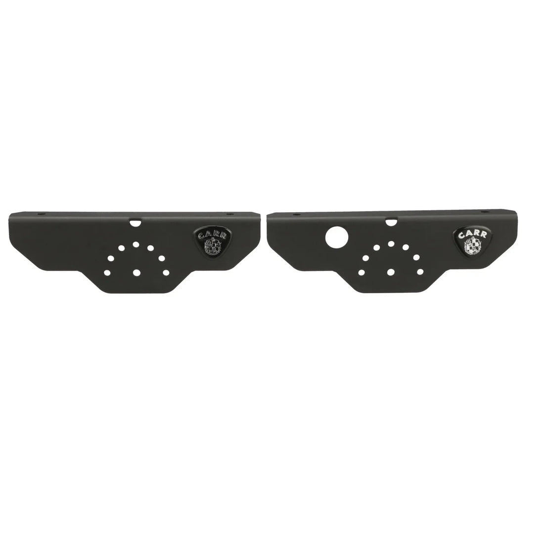 Carr JL 180 Degree Light Mount Brackets; XP3 Black; (Driver/Pass Side Mtg Brkts) 210291 - Front View