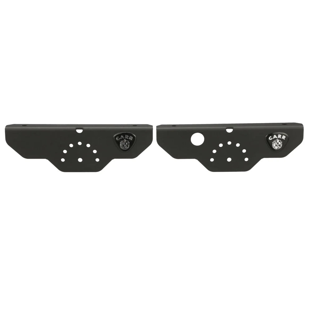 Carr JL 180 Degree Light Mount Brackets; XP3 Black; (Driver/Pass Side Mtg Brkts) 210291 - Front View