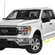 Load image into Gallery viewer, Carr LD Step; Assist/Side Step; XP7 Safety Yellow Powder Coat; Pair 114037 - Back View