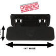 Load image into Gallery viewer, Carr Mega Step; Flat Mount; XP3 Black Powder Coat; Single - Side View