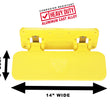 Load image into Gallery viewer, Carr Mega Step; Flat Mount; XP7 Safety Yellow Powder Coat; Single 190007 - Side View