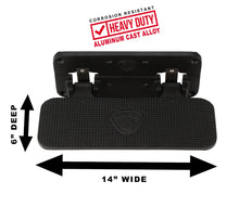 Load image into Gallery viewer, Carr Mega Step; Hitch Mount; XP3 Black Powder Coat; Single - Side View