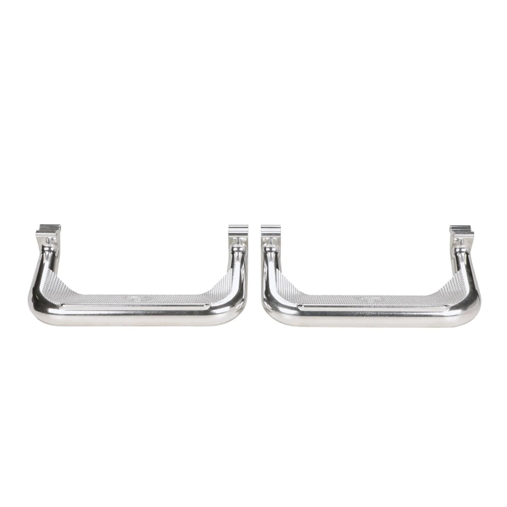 Carr Super Hoop; Assist/Side Step; XM3 Polished; Pair 120252 - Front View