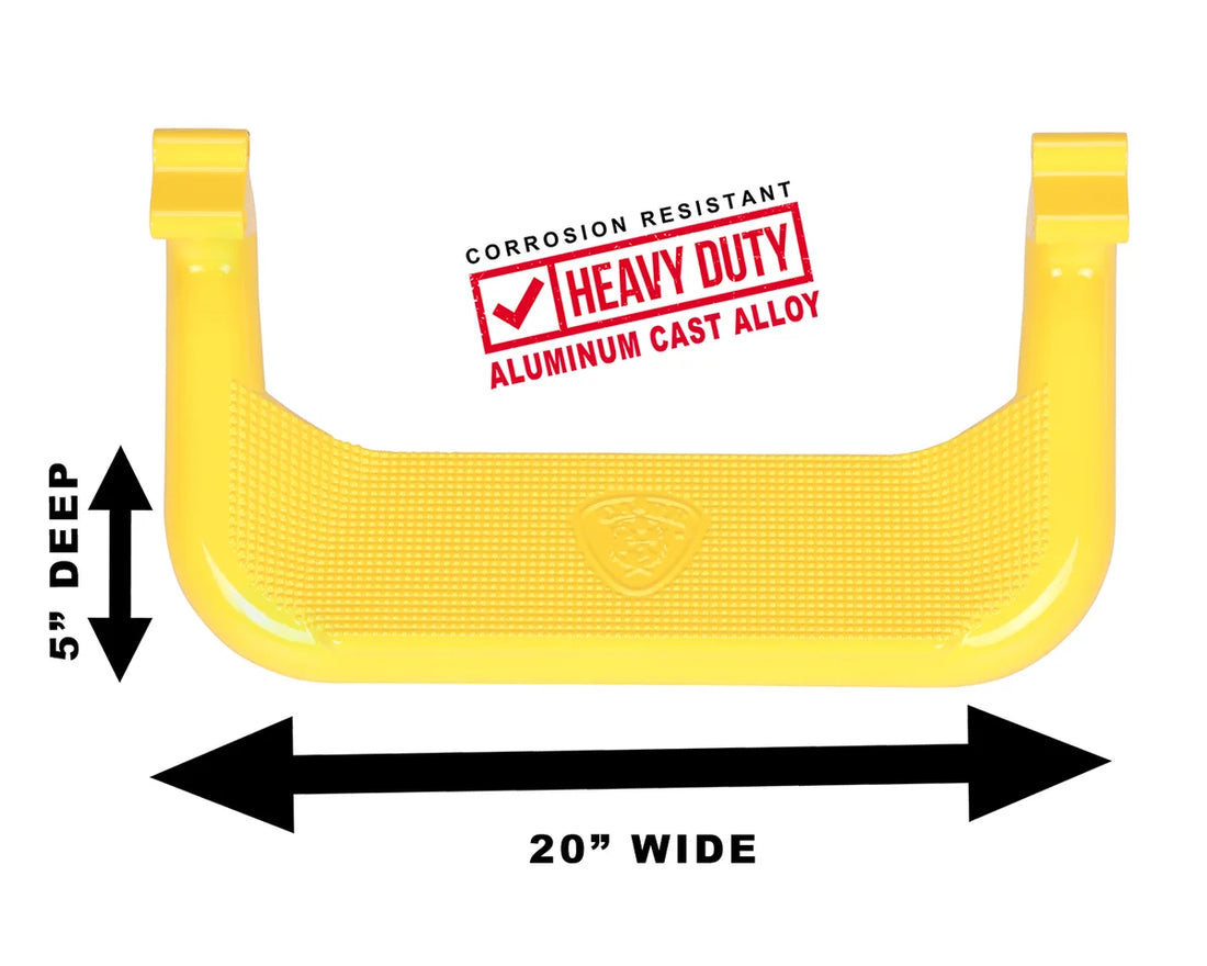Carr Super Hoop; Assist/Side Step; XP7 Safety Yellow Powder Coat; Pair 125777 - Side View