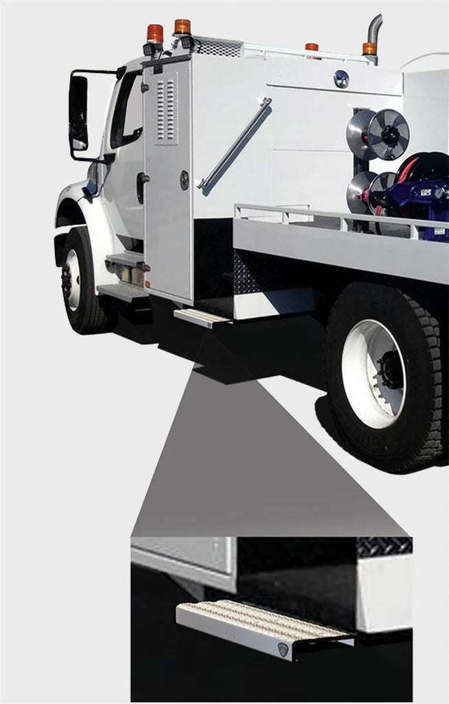 Carr WTS; 12" Retractable Step (Undermount, Ext Flat Surf); XP3 Blk /Glvznd 501030 - Additional View 5