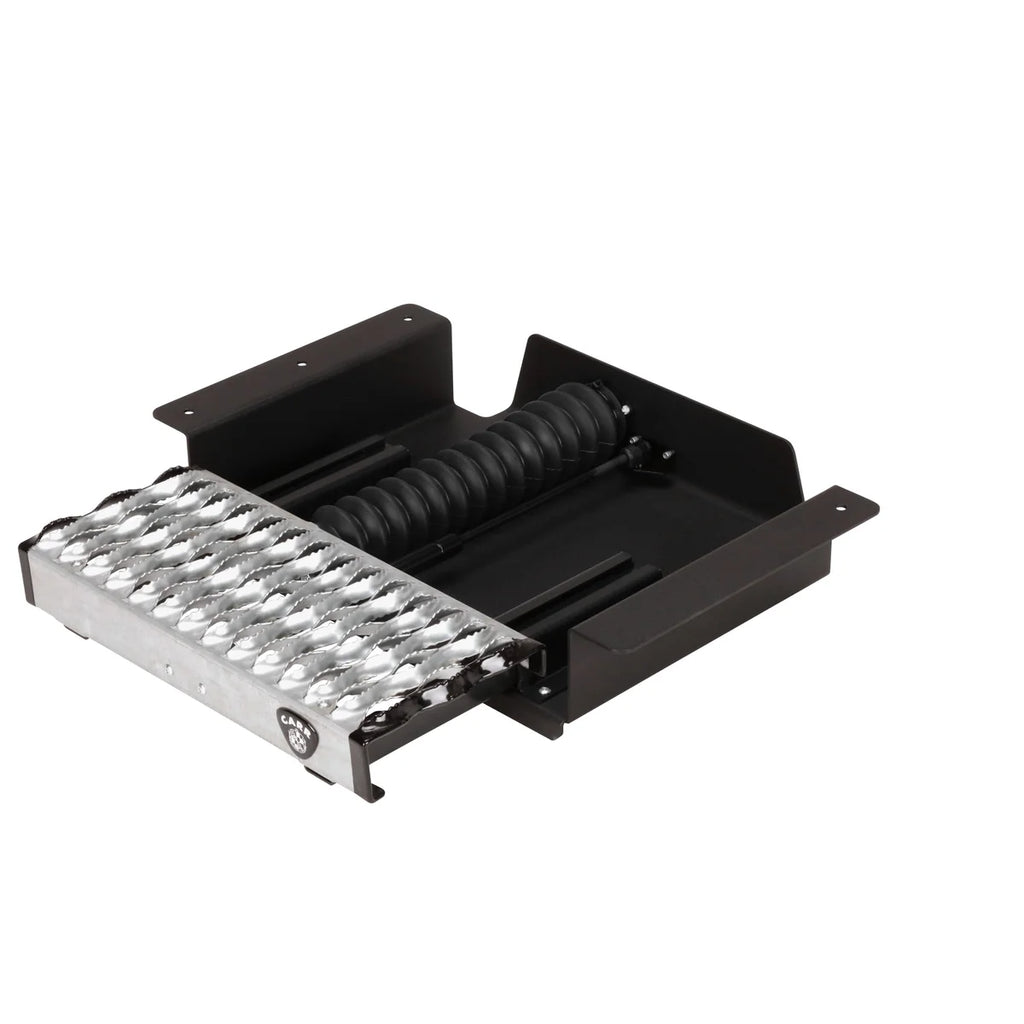 Carr WTS; 16" Ret retractable Step (Cargo Van , Side Door); XP3 Blk / Glvznd fits Chevy - Main Product View