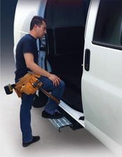 Load image into Gallery viewer, Carr WTS; 24" Ret retractable Step (Side Door); XP3 Blk / Glvznd fits 2015-2023 Ford Transit-150 / 2015-2023 Ford Transit-...