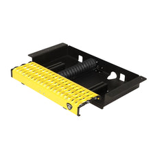 Load image into Gallery viewer, Carr WTS; 24" Ret retractable Step (Side Door); XP3 Blk / XP7 Sfty Ylw fits 2015-2023 Ford Transit-150 / 2015-2023 Ford Tr...