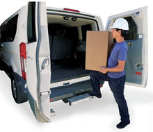 Load image into Gallery viewer, Carr WTS; 24" Retractable Step (Rear Door); XP3 Blk /Glvznd 501079 fits 2015-2023 Ford Transit-150 / 2015-2023 Ford Transi...
