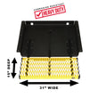 Load image into Gallery viewer, Carr WTS; 31" Retractable Step (Undermount,Ext Flat Surf); XP3 Blk /XP7 Sfty Ylw 501067 - Side View