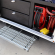 Load image into Gallery viewer, Carr WTS; 31" Retractable Step (Undermount,Ext Flat Surf); XP3 Blk /XP7 Sfty Ylw 501067 - Installation View
