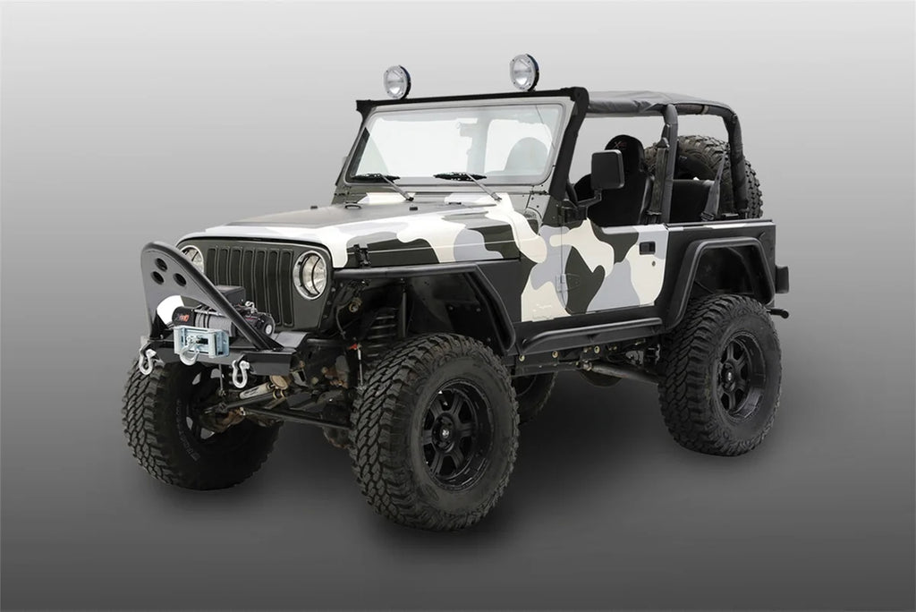 Carr XRS Light Bar TJ Wrangler; XP3 Black Powder Coat 210661