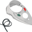 Load image into Gallery viewer, Cat Eye Dash Cover - Chrome DragSpecialties 12-0034 - Main Product View