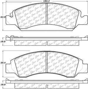 Centric Parts Brk Pads W/Hrdwr 306.1363