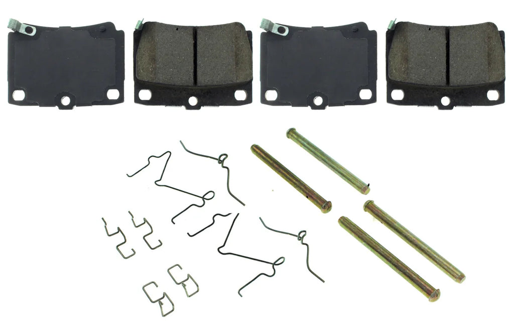 Centric Parts Posi-Quiet Ceramic Brake Pads with Shims and Har 105.0733