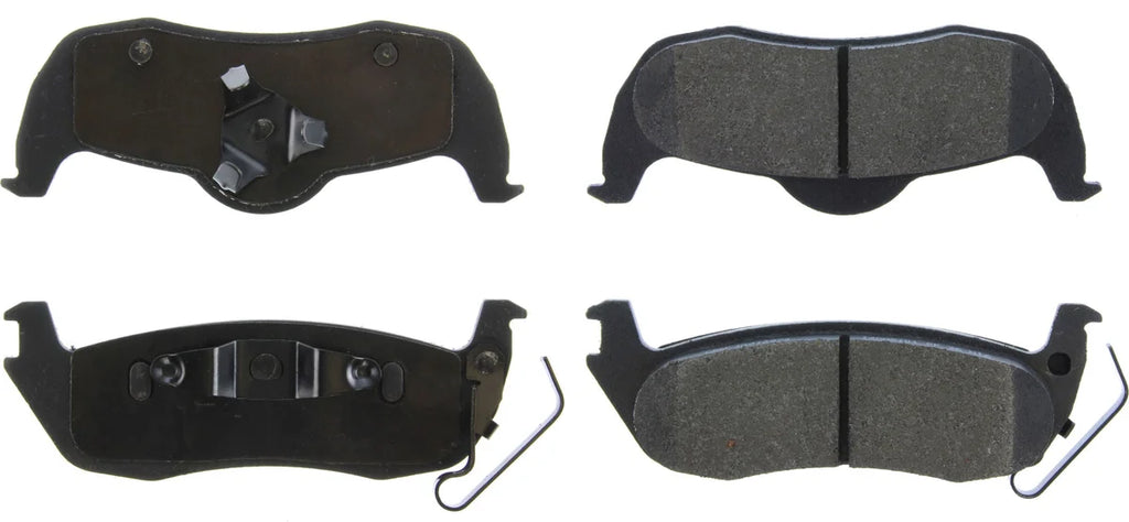 Centric Parts Posi-Quiet Semi-Metallic Brake Pads with Hardwar 104.1087