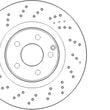 Load image into Gallery viewer, Centric Parts Premium OE Design Drille d Brake Rotor 128.3512