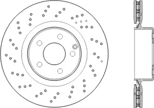 Centric Parts Premium OE Design Drille d Brake Rotor 128.3512