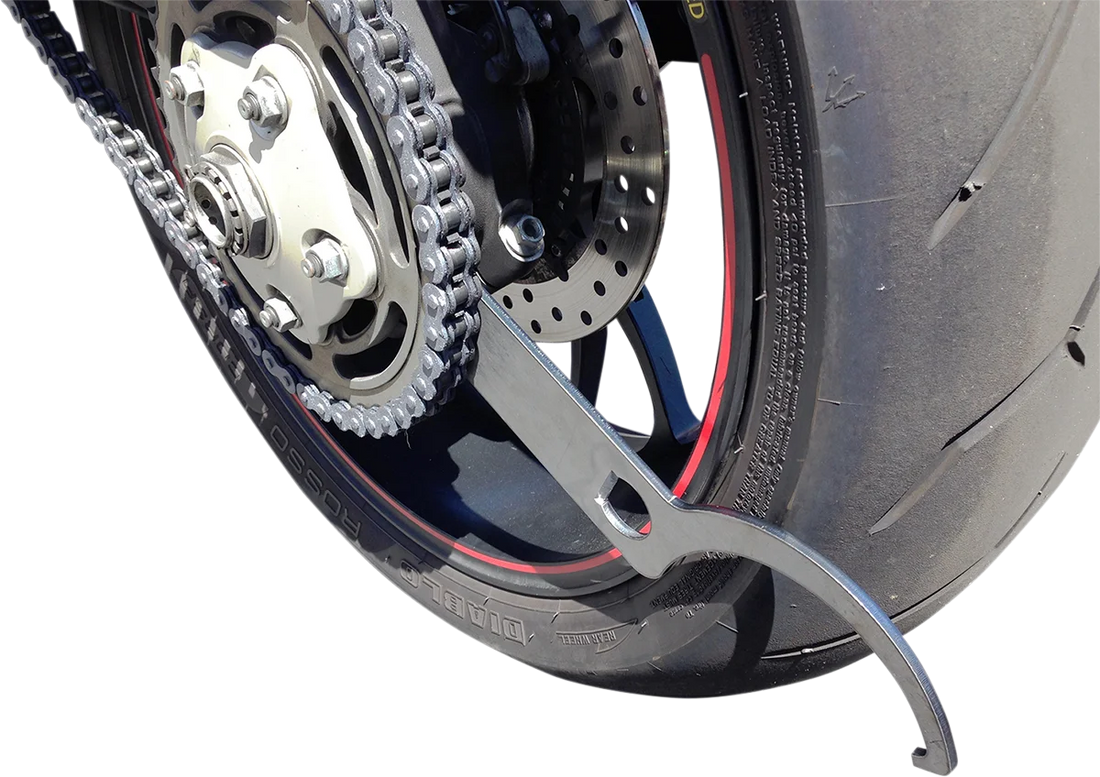 Chain Adjuster Wrench - Dual Head - Black - Side View