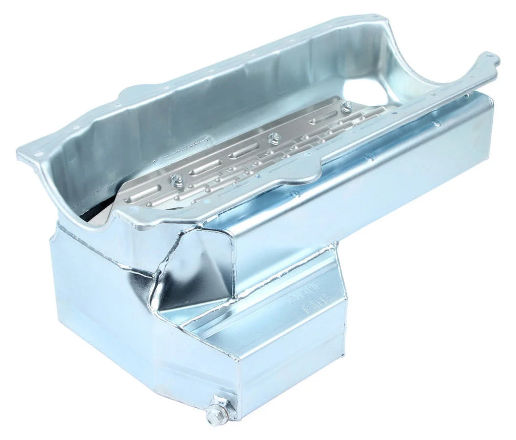 Champ Pans SBC C/T Oil Pan w/Wndg Tray & Kick Out CP80KO