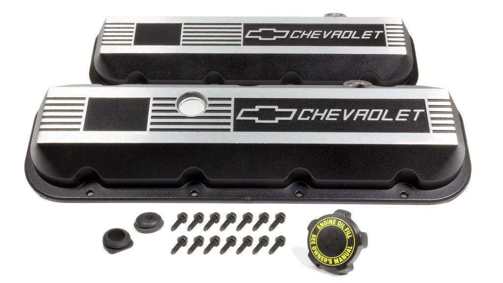 Chevrolet Performance Parts Aluminum Valve Covers - BBC- Short 12495488