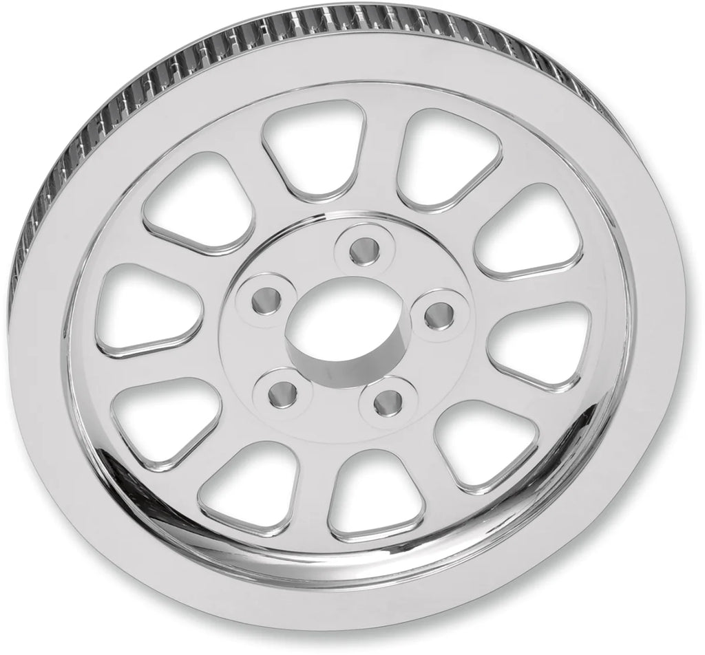 Chrome Rear Pulley - 66 Tooth DragSpecialties 191312 - Main Product View
