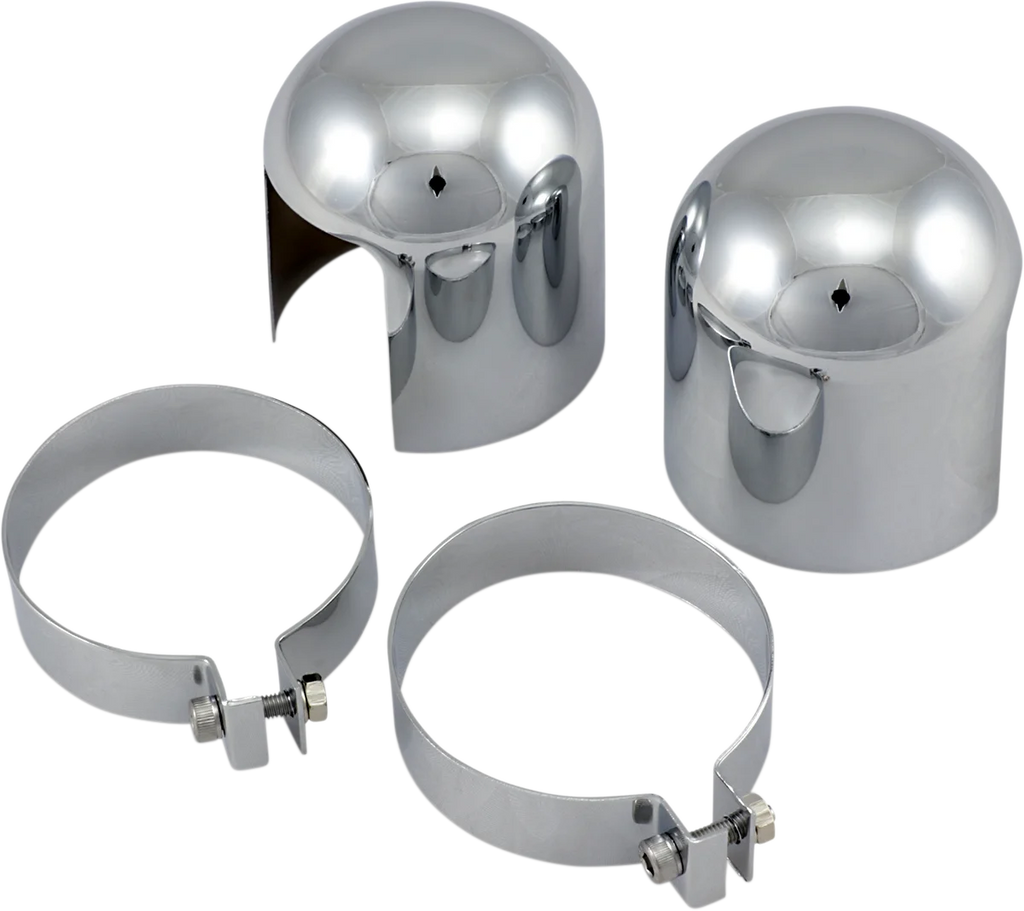 Chrome Shock Top Cap - '58-'64 FL DragSpecialties 13620 - Main Product View