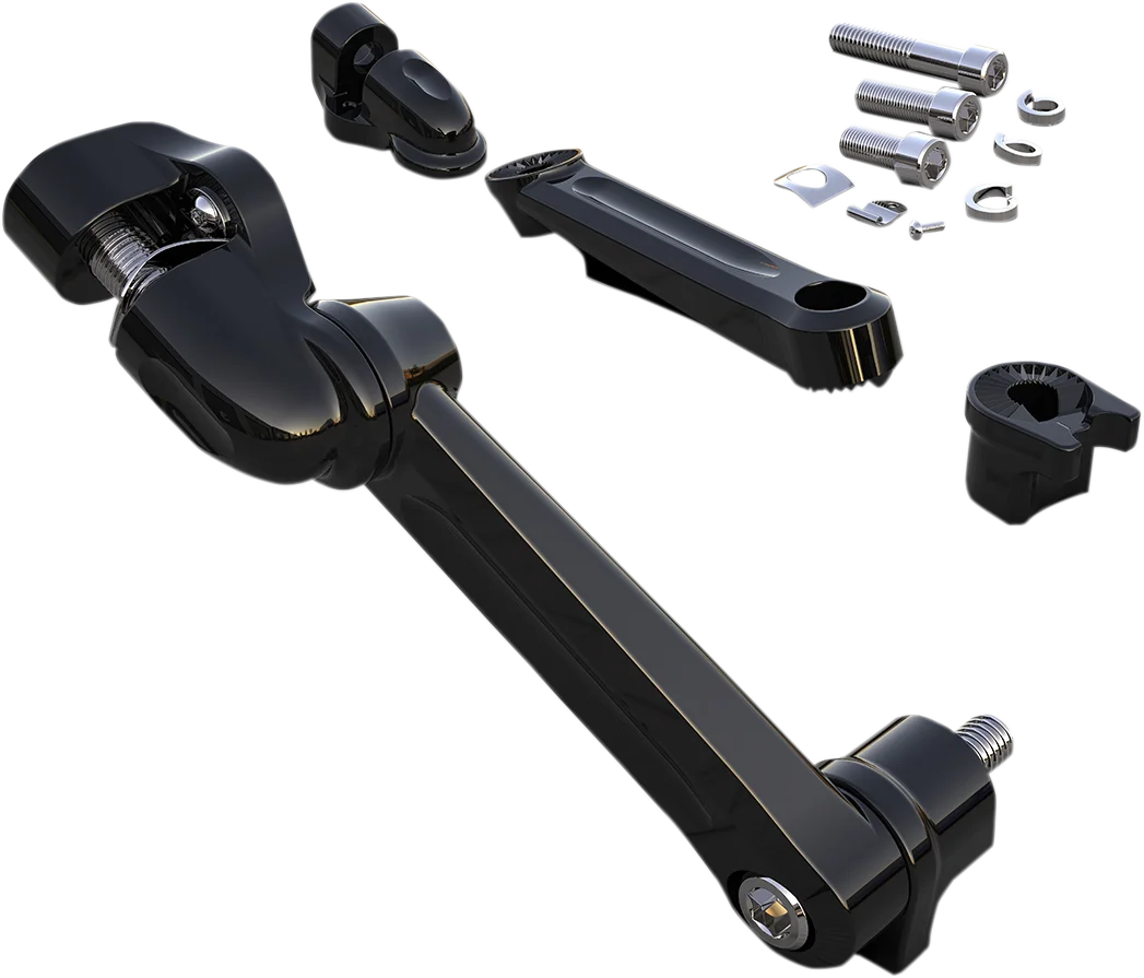 Ciro Adjustable Passenger Peg Mount - Black 60220 - Side View