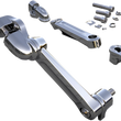 Load image into Gallery viewer, Ciro Adjustable Passenger Peg Mount - Chrome 60200 - Main Product View