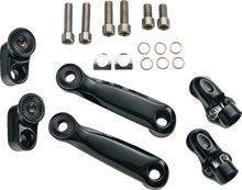 Load image into Gallery viewer, Ciro Adjustable RydeCulture™ Charles Chapa Peg Mounts - Passenger - Black - Indian 6R220 - Main Product View