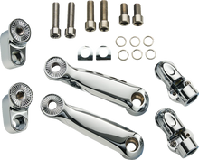 Load image into Gallery viewer, Ciro Adjustable RydeCulture™ Charles Chapa Peg Mounts - Passenger - Chrome - Indian 6R200 - Main Product View