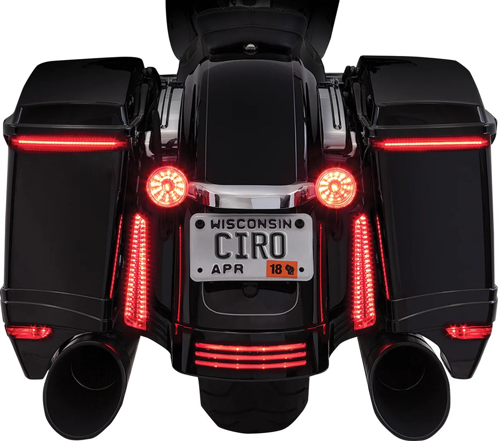 Ciro Bag Light Blades - Amber Turn Signals 40029 - Side View