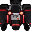 Load image into Gallery viewer, Ciro Bag Light Blades - Red Turn Signals 40039 - Side View