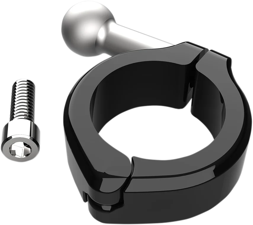 Ciro Ball Mount - Aluminum Clamp - 1-1/4" Handlebars - Black 50131 - Main Product View