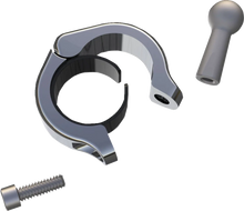 Load image into Gallery viewer, Ciro Ball Mount - Aluminum Clamp - 1-1/8" - 1-1/4" Handlebars - Chrome 50138 - Main Product View