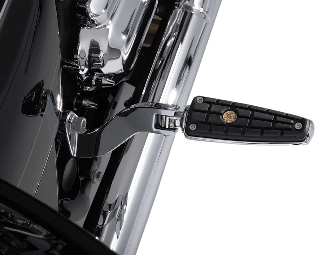 Ciro CMX Footpegs - Chrome - with Mount 61006 - Side View
