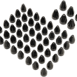 Load image into Gallery viewer, Ciro Caps - Fluted - Engine - Black 70026 - Side View