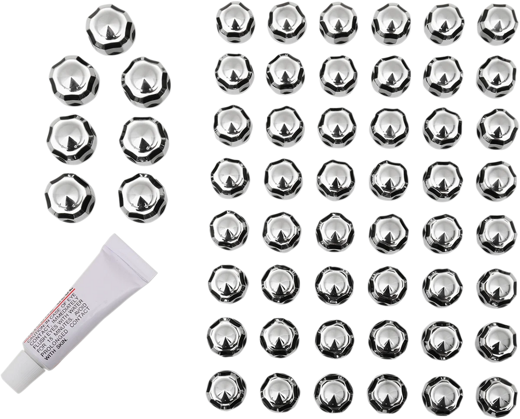 Ciro Caps - Peaked - Rocker Box - Chrome 70007 - Side View