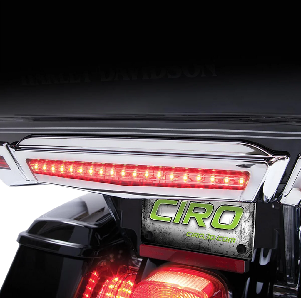 Ciro Center Brake Light - Chrome 40004 - Back View