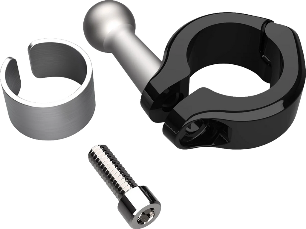 Ciro Clamp - Aluminum - Gen 2 - 1-1/4"/1-1/8" - Black 55139 - Side View