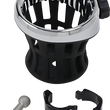 Load image into Gallery viewer, Ciro Drink Holder - 1-1/4" Handlebar Mount - Chrome/Black Clamp 50415 - Main Product View
