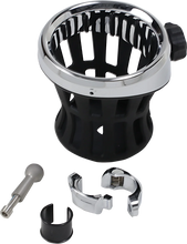 Load image into Gallery viewer, Ciro Drink Holder - 7/8" &amp; 1" Handlebar Mount - Chrome/Chrome Clamp 50412 - Main Product View