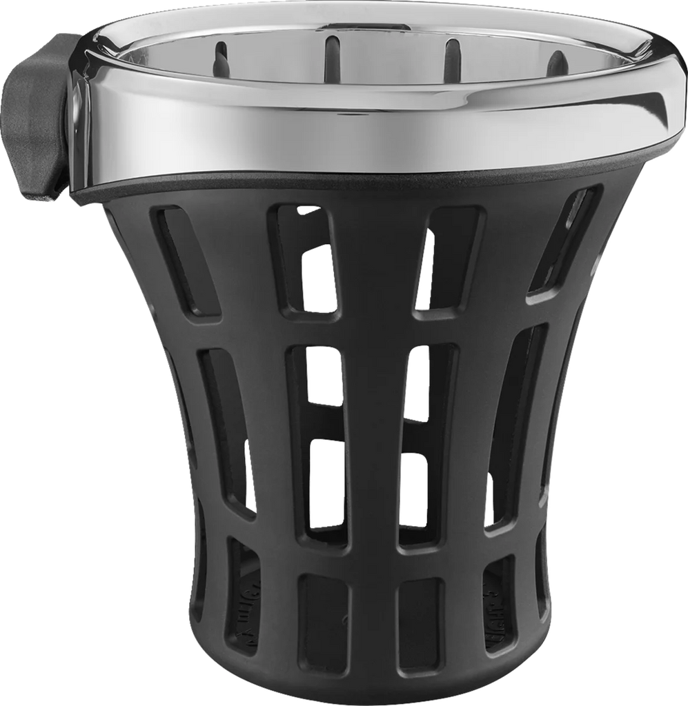 Ciro Drink Holder - Gen 2 - Big Ass® - Chrome - Passenger - Chrome Mount 55822 - Main Product View