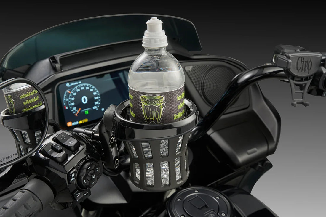 Ciro Drink Holder - Gen 2 - Black - Black Perch Mount 55611 - Side View
