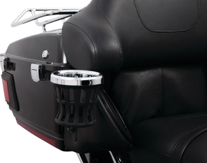 Ciro Drink Holder - Gen 2 - Chrome - Passenger - Black Mount 55421 - Main Product View